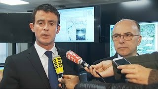 Inondations quotLa situation reste tendue dans plusieurs secteursquot affirme Valls [upl. by Ahsikcin]