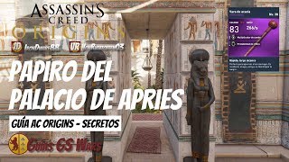 AC Origins  Guía SECRETOS  Papiro PALACIO DE APRIES de Memphis A Simple Vista [upl. by Elyk]