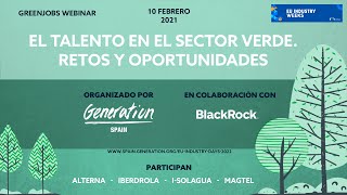 Generation Spain Webinar  El talento en el sector verde Retos y oportunidades [upl. by Punak]