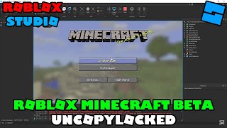 ROBLOX MINECRAFT BETA UNCOPYLOCKED [upl. by Adine221]