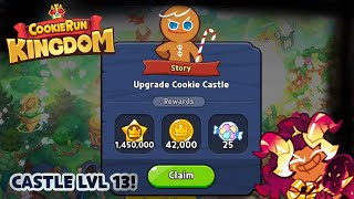 Upgrading my Cookie Castle to Level 13  CookieRun Kingdom [upl. by Ecirbaf117]