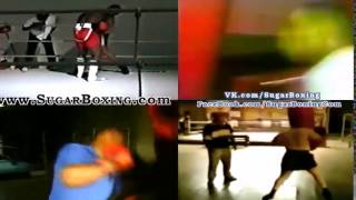 Mike Tyson Combo in Peekaboo 012 in training uppercut  hop step ak a DAmato Shift  uppercut [upl. by Chantalle]