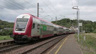 Trains à Belvaux Soleuvre  Bahnverkehr in Belvaux Soleuvre 4K [upl. by Betty]