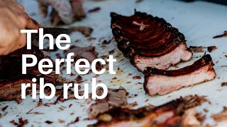 Pork Back Ribs Rub Down smoker prep [upl. by Ecirpak]