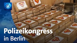 Polizeikongress in Berlin Europäischer Kampf gegen Kriminalität [upl. by Yllaw]