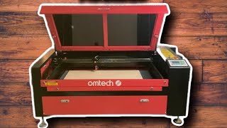 Omtech 100w Co2 Laser Cutting  Engraving Machine  Basic Review and First Impression [upl. by Schram]