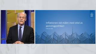 Pressträff om det penningpolitiska beslutet i februari 2022 [upl. by Garrard]