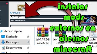 Instalar Mods Externos O De Otras Páginas En Un Servidor De Aternos Minecraft [upl. by Mulligan412]