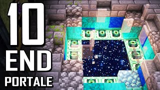 10 End Portale in Minecraft 🔟 End Portal bauen deutsch [upl. by Revell905]