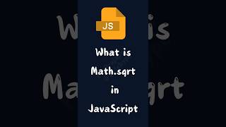 What is Mathsqrt in JavaScript  JavaScript Interview Questions js javascript shorts [upl. by Bega849]