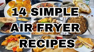 14 Simple AIR FRYER RECIPES  Easy to follow Family Food that you will want to make again amp again [upl. by Htiaf]