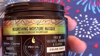 Macadamia Professional Nourishing Moisture Mask REVIEW [upl. by Neyugn]