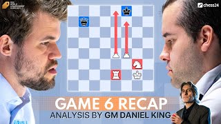 Carlsen vs Nepomniachtchi Game 6  World Chess Championship 2021  Recap [upl. by Zicarelli]