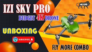 IZI Sky Pro Drone Unboxing  Fly More Combo  Best Budget 4K Camera Drone  Made in India  SM Vlogs [upl. by Indys]