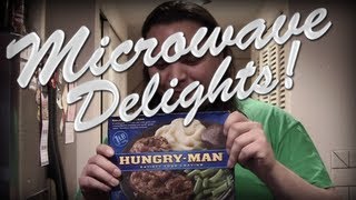 Hungry Man Salisbury Steak  Microwave Delights ep2 [upl. by Dagny]