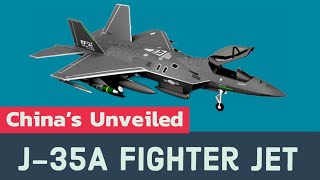 Chinas New Stealth Fighter J35A Unveiled at Zhuhai Airshow 2024 [upl. by Otsuj]