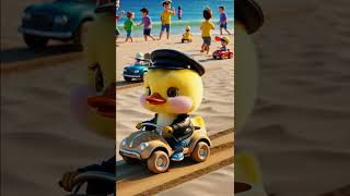 A Cute Duck Builds A Car Out Of Sand🐥😭shorts cuteduck [upl. by Gonzalez]