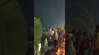 Ganga ghat par Chhath puja ke din ye kya hua festival chhathpuja bihar india surya suspense [upl. by Bortman980]