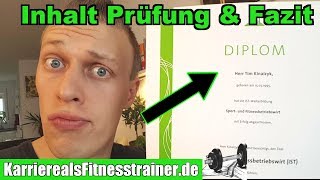 Inhalt Prüfung amp Fazit zum Sport und Fitnessbetriebswirt [upl. by Yzdnil778]