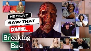 Breaking Bad 🤯🔥🤯 Most Shocking Scene Guss Death Reaction reaction breakingbad [upl. by Shaylah]