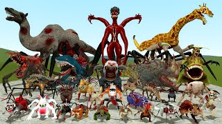 ALL PARASITE MUTANT ANIMALS ZOOCHOSIS in Garrys Mod [upl. by Nosauq]