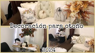 Decoración de sala y comedor para otoño 2024🍂Fall decor 2024 [upl. by Fax]