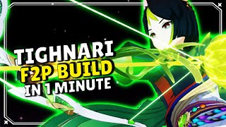 Tighnari F2P Build in 1 Minute [upl. by Leasim180]