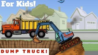 Dump Truck Video For Kids l Lots Of Trucks [upl. by Daigle]