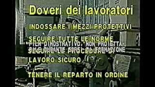 SICUREZZA ANTINFORTUNISTICA 06 lavoro e sicurezza [upl. by Gudren]