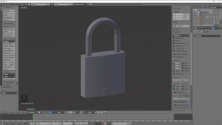 Blender 3D  Modeling Practice 7 padlock [upl. by Elinor]