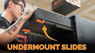 How to Install Blum Undermount SoftClose Drawer Slides  Woodworking [upl. by Akemet886]