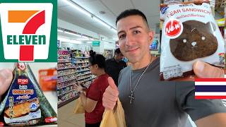 Eating ONLY 7Eleven Food for 24 Hours Bangkok Thailand [upl. by Elleirol]