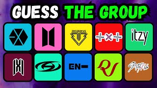 GUESS THE KPOP GROUP BY THE LOGO  KPOP QUIZ GAME💜 2024 [upl. by Othe361]