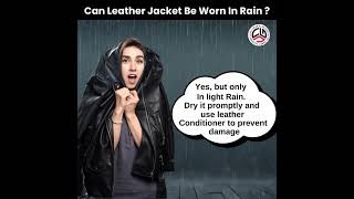 Can You Wear a Leather Jacket in the Rain 🌧️ jacket rain faq [upl. by Shalom755]