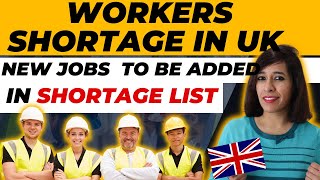 New Jobs added to UKs Shortage Occupation List 2023  Sponsorship Jobs In UK  UK Job Visa Updates [upl. by Dorcia238]