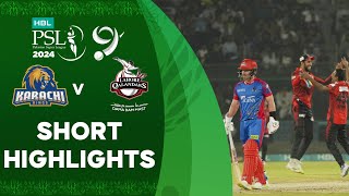 Shorts Highlights  Karachi Kings vs Lahore Qalandars  Match 26  HBL PSL 9  M1Z2U [upl. by Asihtal]