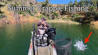 Summer Crappie Fishing Lake Berryessa [upl. by Mercy]