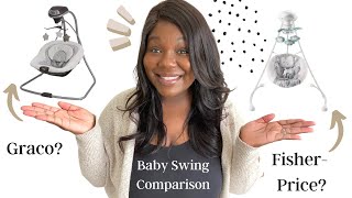 BABY SWING COMPARISON  GRACO OR FISHER  PRICE  STARBUCKS GIVEAWAY [upl. by Dodge]