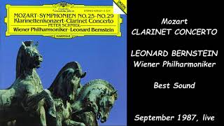 Mozart Clarinet Concerto In A K 622  Leonard Bernstein Vienna Philharmonic Orchestra [upl. by Eanahs12]