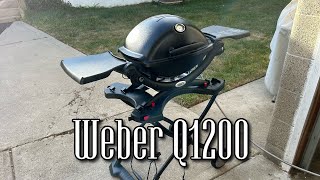 Weber Grill Q 1200 Burn In 🧨🔥 [upl. by Araldo]