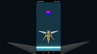 Evolving Beedrill to Mega Beedrill in Pokemon Go [upl. by Natal]