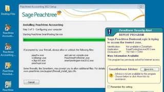 How to Install Peachtree on a Server Sage Peachtree Tutorial [upl. by Anatlus]