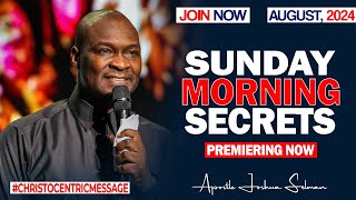 SUNDAY SECRETS 18TH AUGUST 2024  Apostle Joshua Selman koinoniaglobal [upl. by Annabel]