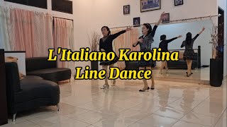 LItaliano Karolina  Improver  Line Dance  Yanty Astari [upl. by Swenson242]