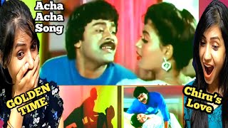 Acha Acha Video Song Reaction  Rakshasudu  Chiranjeevi Suhasini Radha  Telugu Songs Reaction [upl. by Drofyar]