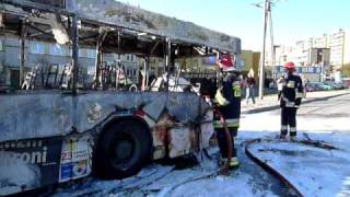 Pożar autobusu linii 5 [upl. by Nref]