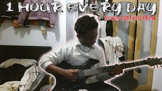 Learning The Guitar Everyday Of November for 1 Hour a DAY 12 [upl. by Nickola]