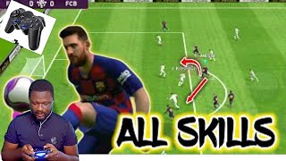 PES MOBILE 2021 SKILL MOVES USING A CONTROLLERGAMEPAD Part 1 [upl. by Auohc284]