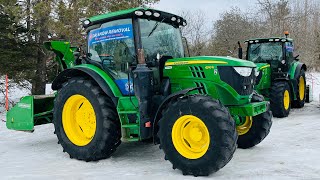 SEASON 2 John Deere 6110R Snow Tractor [upl. by Airekat]