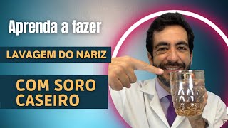 Lavagem nasal com receita de soro caseiro [upl. by Hube]